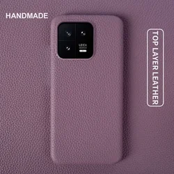 For Xiaomi 13 Pro Case Luxury Cowhide Genuine Leather Cases Xiaomi17 Capa Mi12Pro 12TPro 11Ultra 11Tpro Phone Cover Hood Fundas