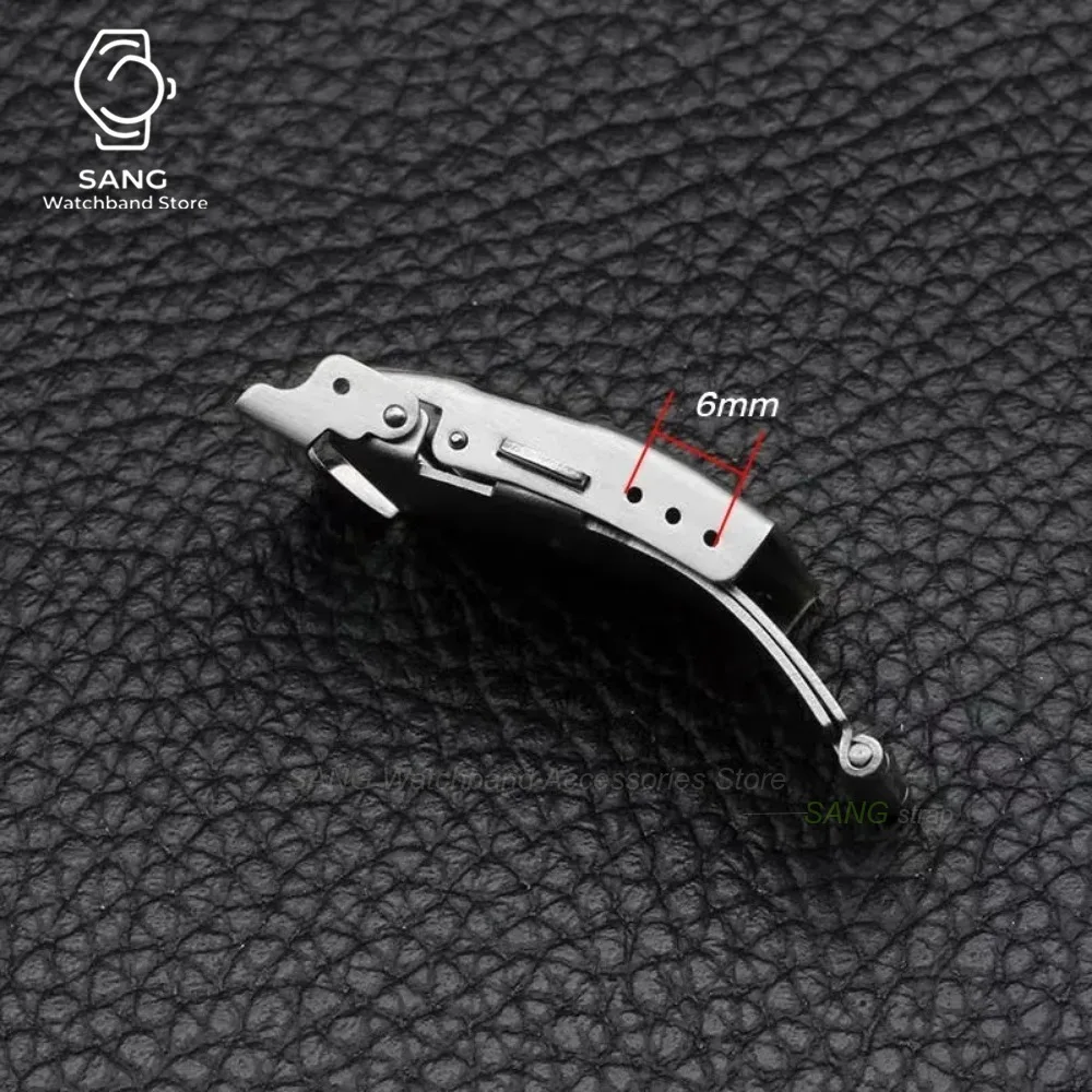 18mm 20mm 22mm 24mm 12/14/16/26mm Metal Watch Band Clasps Accessories 304 Stainless Steel Diving Style Folding Buckles for Seiko