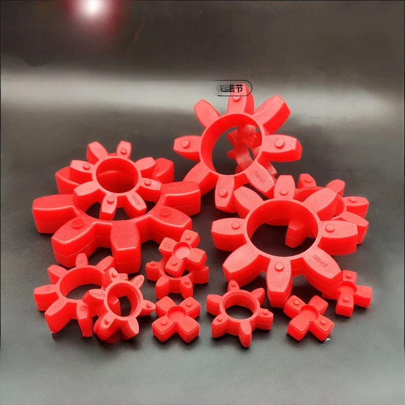 1PC GR Plastic Spider for Shaft Coupling Suitable All Hubmachines GR10/14/19/24/28/38/42/48/55/65/75/90 Plum-type Coupling Cush