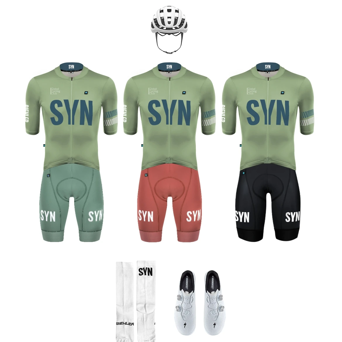 Nato verso il sole-SYN donna Aero Light Green leggero maglia da ciclismo manica corta Top