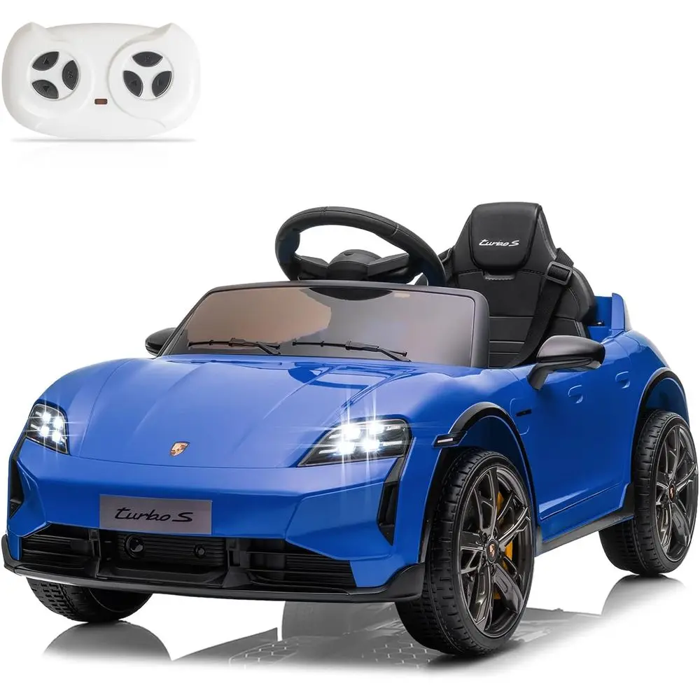 Samochodzik dla dzieci 12V, licencjonowany Porsche Taycan, elektryczny pojazd dla maluchów, pojazd na akumulator z pilotem