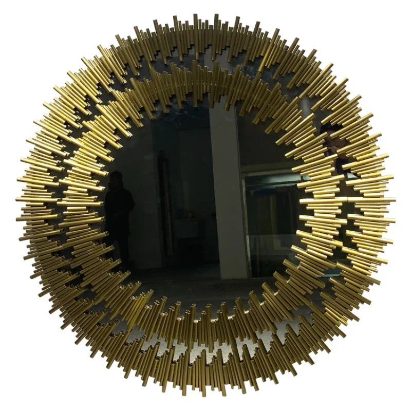 

Sun Shaped Unique Designed Decorative Mirror Creative Lavish Make Up Rooms Frame Wall Mount