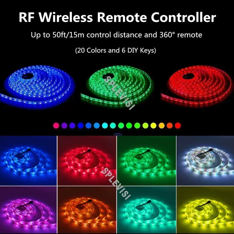 Reote Control 44key Marine Pontoon Night Fishing Bass Yacht Lights,Under Gunwale Light RGB Color Changing Led Strip Lights