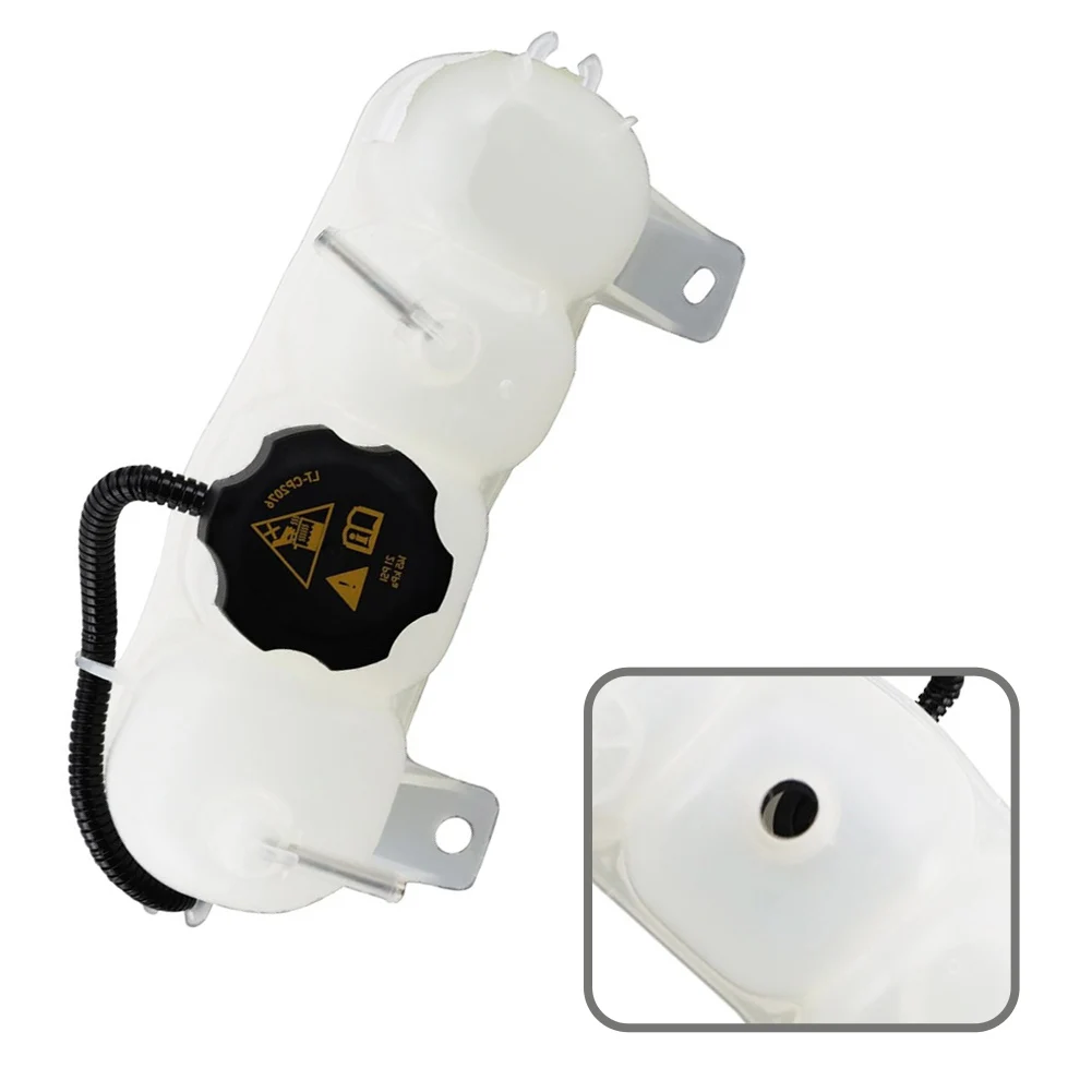 Engine Coolant Tank As Shown Overflow Reservoir Plastic Construction OE Part 68251840AB Engine Bay Repair For Jeep KL Series