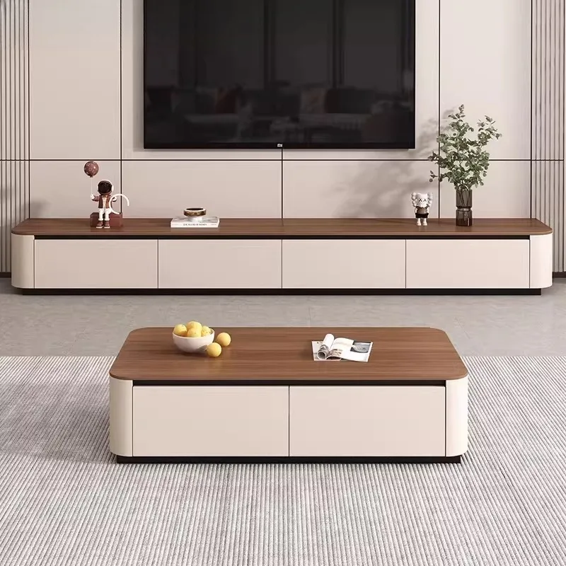 

Тумба под телевизор из массива дерева, напольная, светлого цвета, в скандинавском стиле, роскошная, современная, для гостиной, мебель для дома