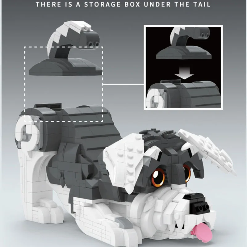動物モデルタキシード猫ビルディングブロックかわいい漫画シュナウザー犬組み立てるレンガ教育玩具ギフト子供男の子大人のための