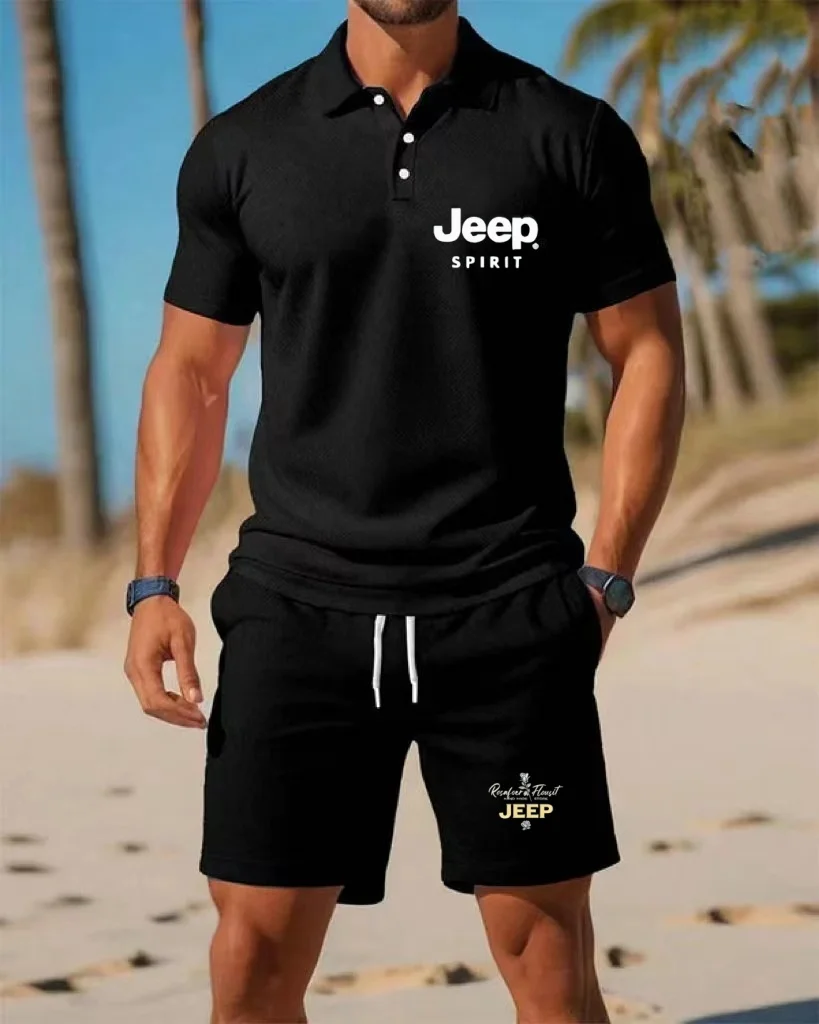 JEEP - Men's Polo shirt, a short-sleeved button-down casual sportswear shirt, a new summer product in 2026