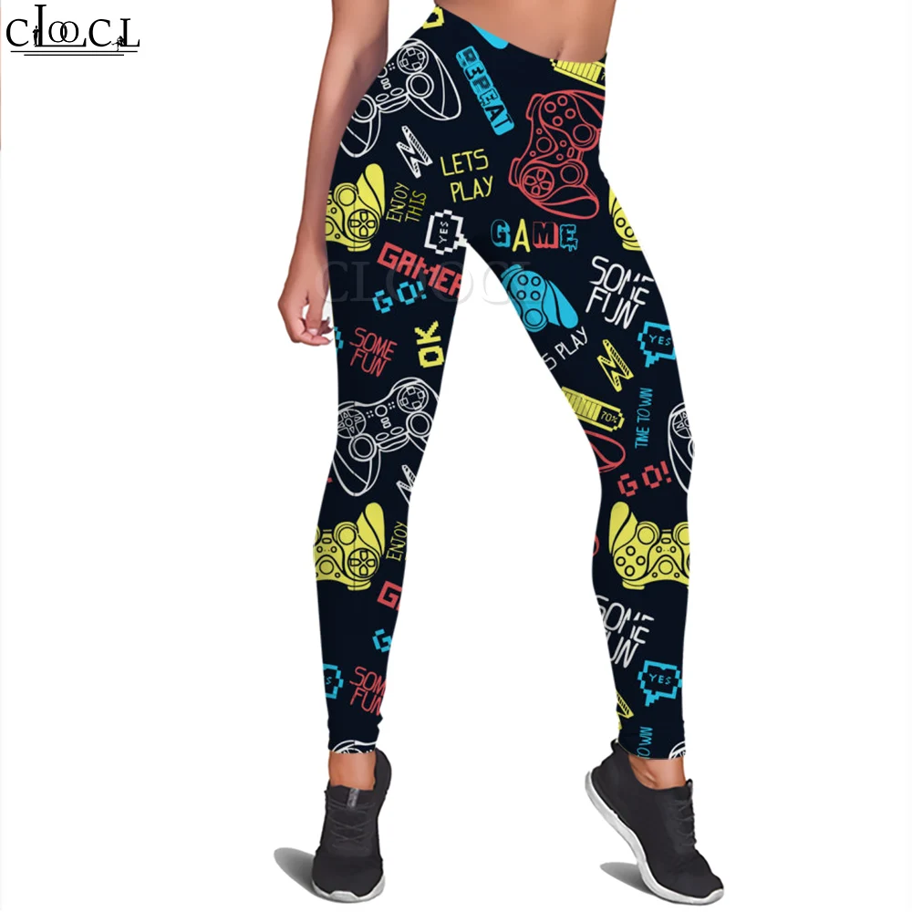 MSIEESO Game Style Leggings Hip Hop Yoga Pants Trending Trousers Running Daily Fitness Pants for Ladies Street Legging Autumn