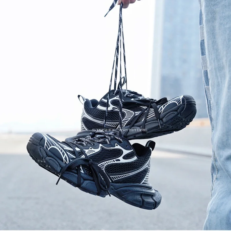 

Thick Soled Shoes for Men and Women Size36-45 Paris 3Xl Dad Shoes Height Increasing Breathable Chunky Shoes Casual Sports Shoes