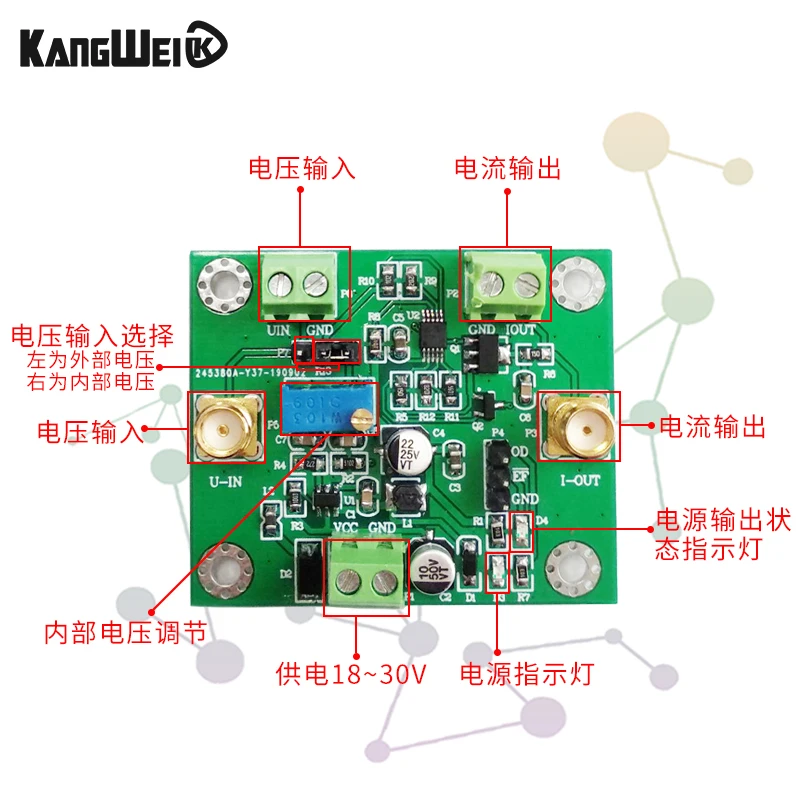 2pcs Voltage to Current Module XTR111 High Precision Current Transmitter 0-5V to 0-25mA Signal Conversion Generation