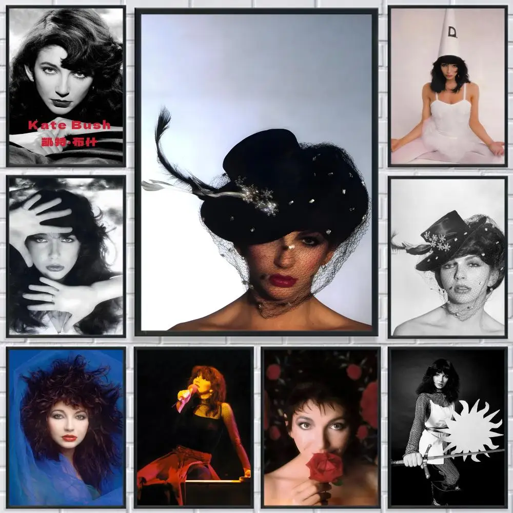 

K-Kate Bush Singer Classic Poster HD Print Personalized Canvas Wall Mural Art Poster Photos for Living Room Home Decor