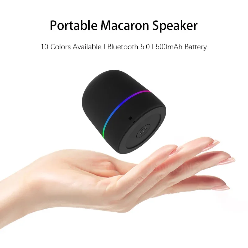 Super Mini Przenośny Głośnik Bluetooth Wielokolorowy Samochodowy Audip Bass Małe Głośniki Bezprzewodowe Macaron do Telefonów Muzyka