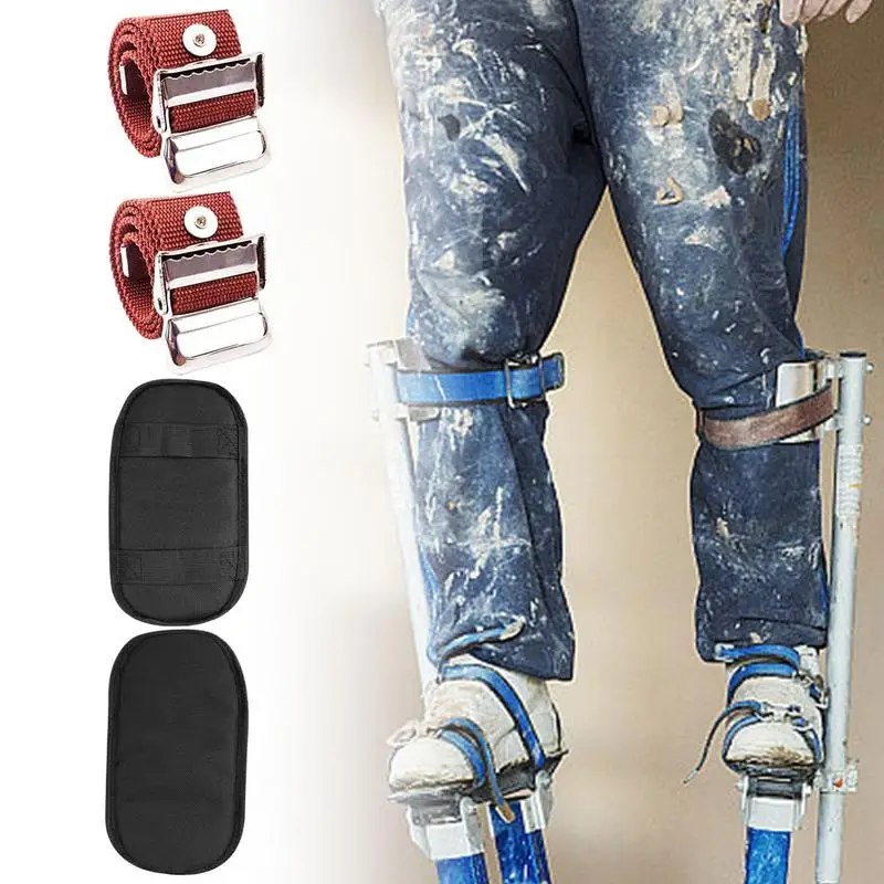Drywall Stilts Straps Drywall Stilt Replacement Straps Adjustable Household Wall Painting Tools For Construction Renovation