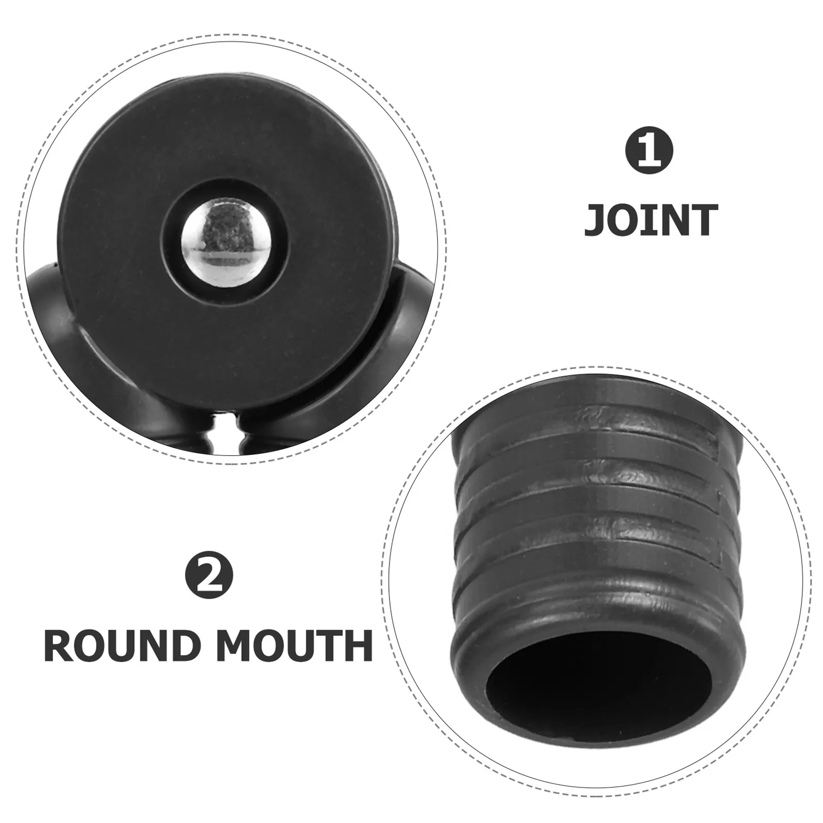 4Pcs Plastic Patio Folding Recliner Chair Joint Replacement Plastic Tubing Connector For Office Worker Tube Adjustable
