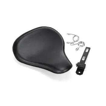 通用摩托車單人座椅,復古風格,附靠墊,或適用於哈雷、Bobber、訂製本田、雅馬哈摩托車的彈簧支架 10 最佳銷售 鮑伯座椅 - №4
