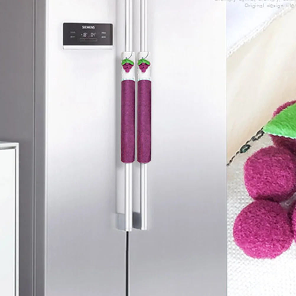 

2Sets Fridge Handle Covers Refrigerator Door Handle Protector Kitchen Appliance Protective Covers Refrigerator Accessories