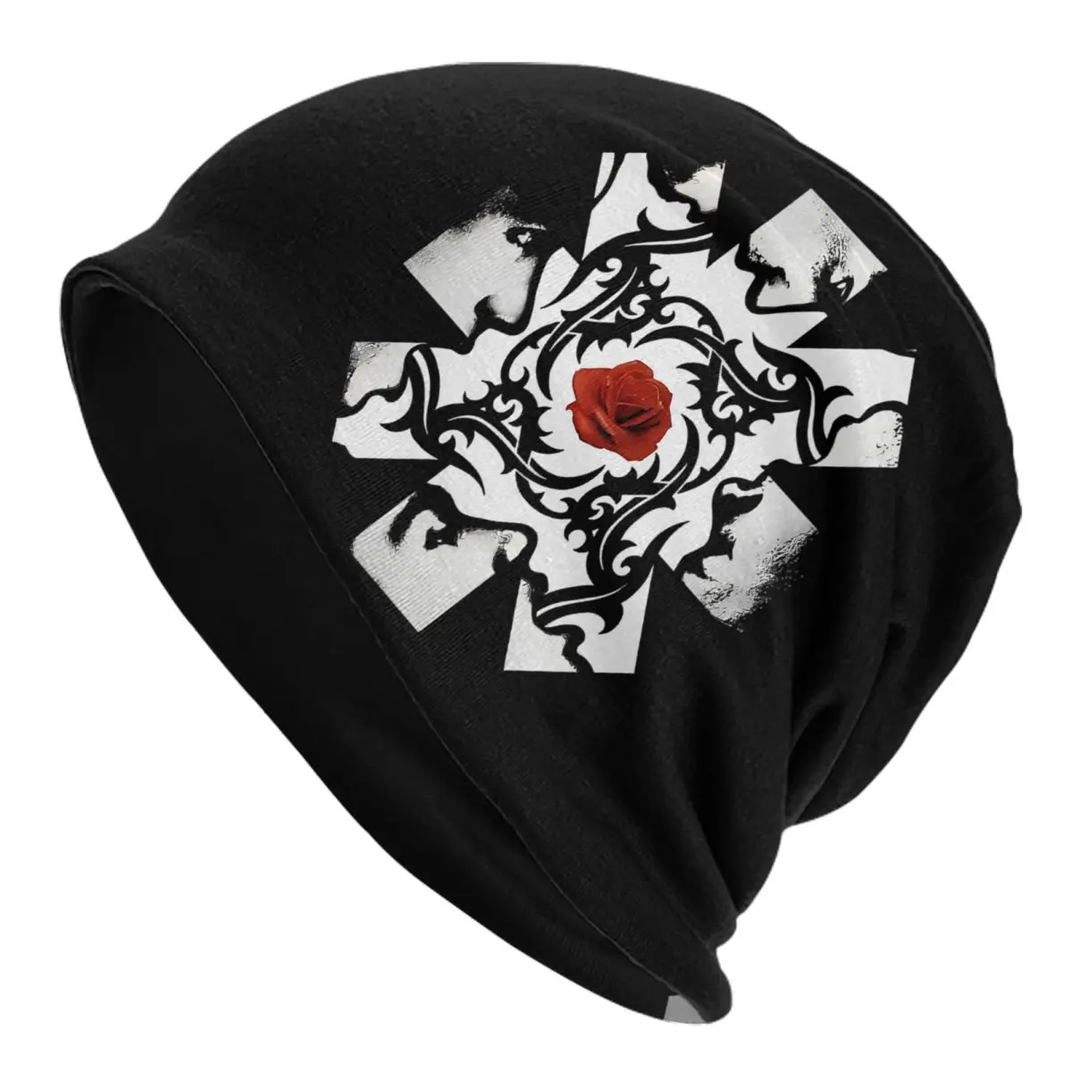 Red Hot Chili Peppers Logo Skullies Beanies Hat Goth Men Women Ski Caps Warm Dual-use Bonnet