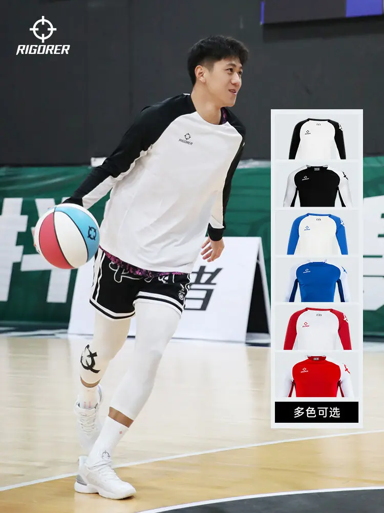 

RIGORER Basketball Shooting T-shirt - Color-block Quick-dry Breathable Short & Long Sleeve for Men Women (Multi-Color)