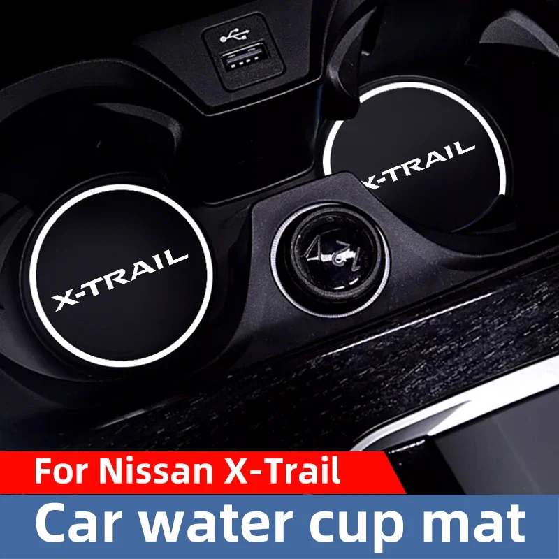 For Nissan X-trail Xtrail T30 T31 T32 Car Mounted Water Cup Cushion Interior Anti Slip Silicone Pad