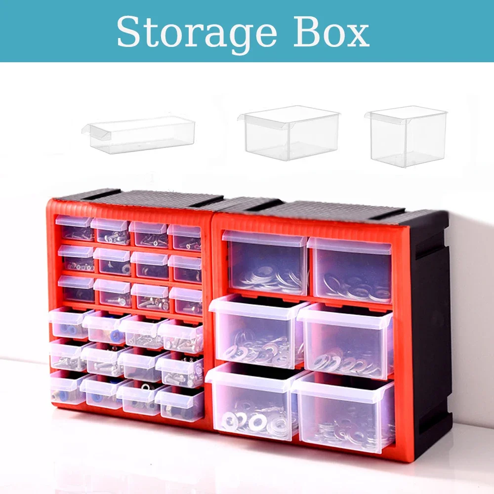 Hardware and Craft Storage Organizer Cabinet, 6/24 Compartment Drawers, Parts boxs,the plastic tool box,screw storage boxes