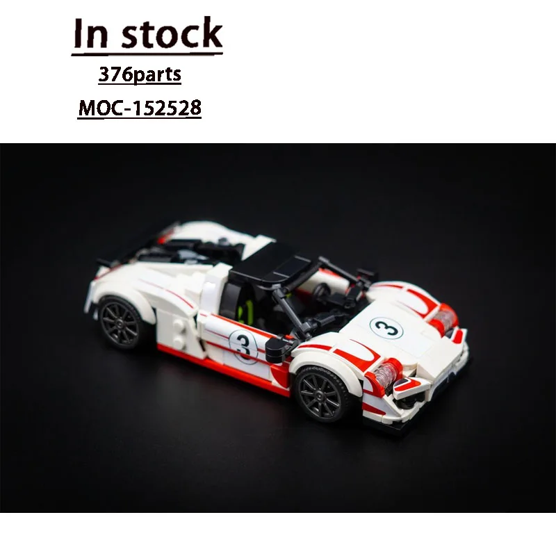 

MOC-152528Classic Iconic Convertible Sports Car Racing Building Block Model376Parts MOC Creative BoyChildren's Birthday Toy Gift