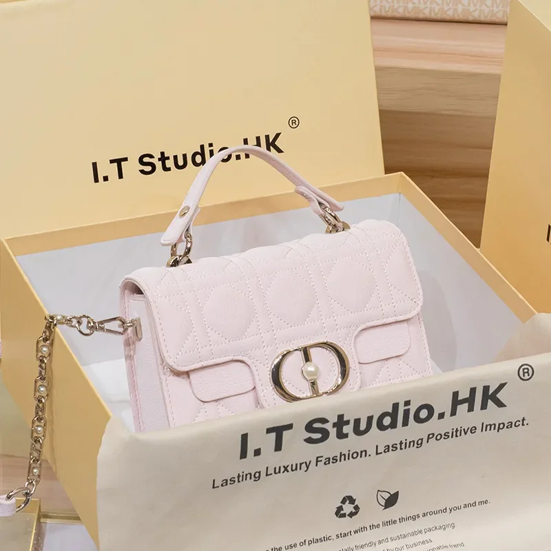 

LORDLY KNACK designer bag light luxury genuine leather New trendy and fashionable chain bag single shoulder handbag for women
