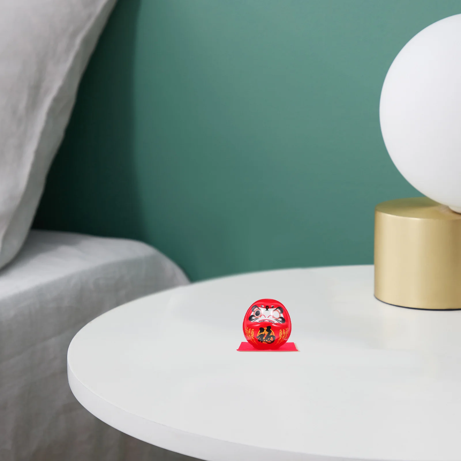 

Japanese Ceramic Wealth Statue Mascot Desktop Decor Car Dashboard Ornament Home Accessories Porcelain Statues