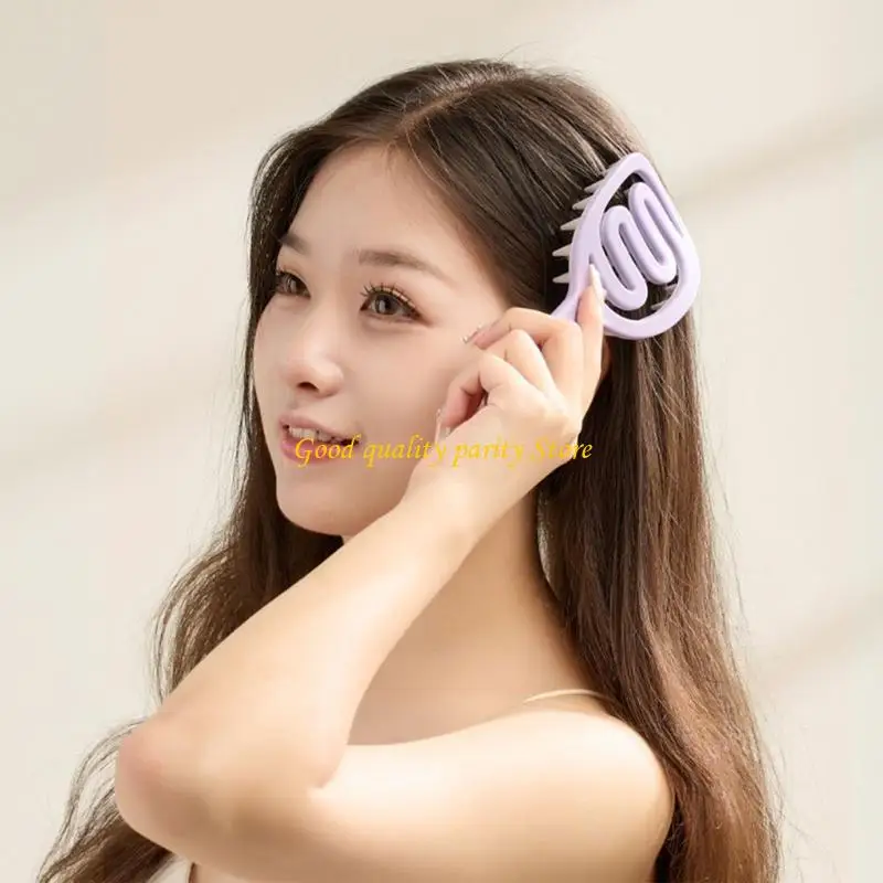 

M4YA Detangling Hair Brush Hair Shampoo Brush Scalp Massager Shampoo Brush Massage Comb Dry and Wet Hair Comb for Woman Man