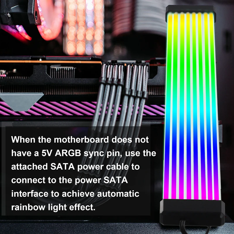 RGB LED Strip ARGB Sync Board For Computer Power Supply GPU Graphics Card Cable Case Neon Line Graphics Card