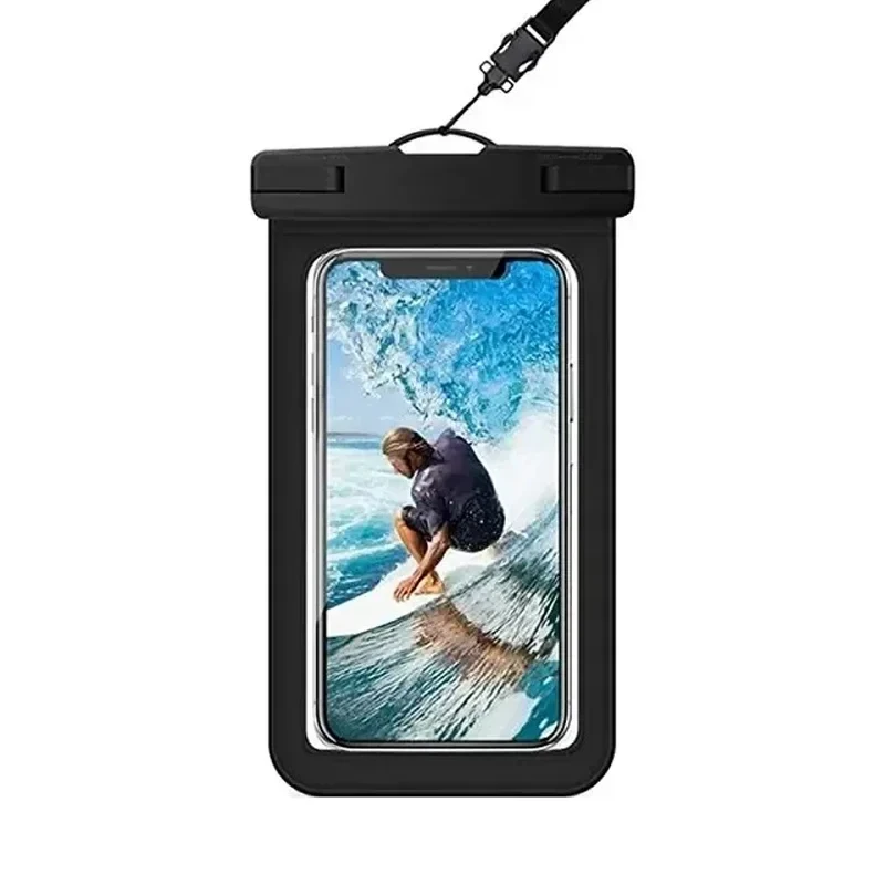 Sealed Waterproof Phone Pouch Cellphone Dry Bag Case Underwater Phone Protector PV Cover for Kayaking, Beach, fishing with Strap