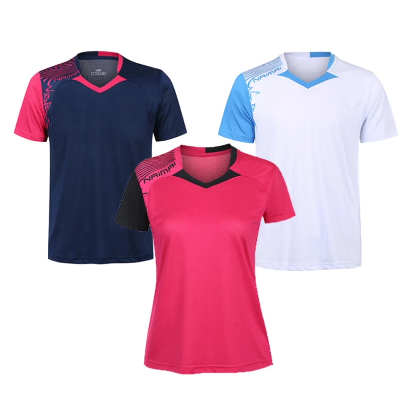 New Badminton shirts Men ,Running tshirt Tennis shirts Male ,Table tennis tshirt ,Quick dry Fitness sport training jersey 5062AB