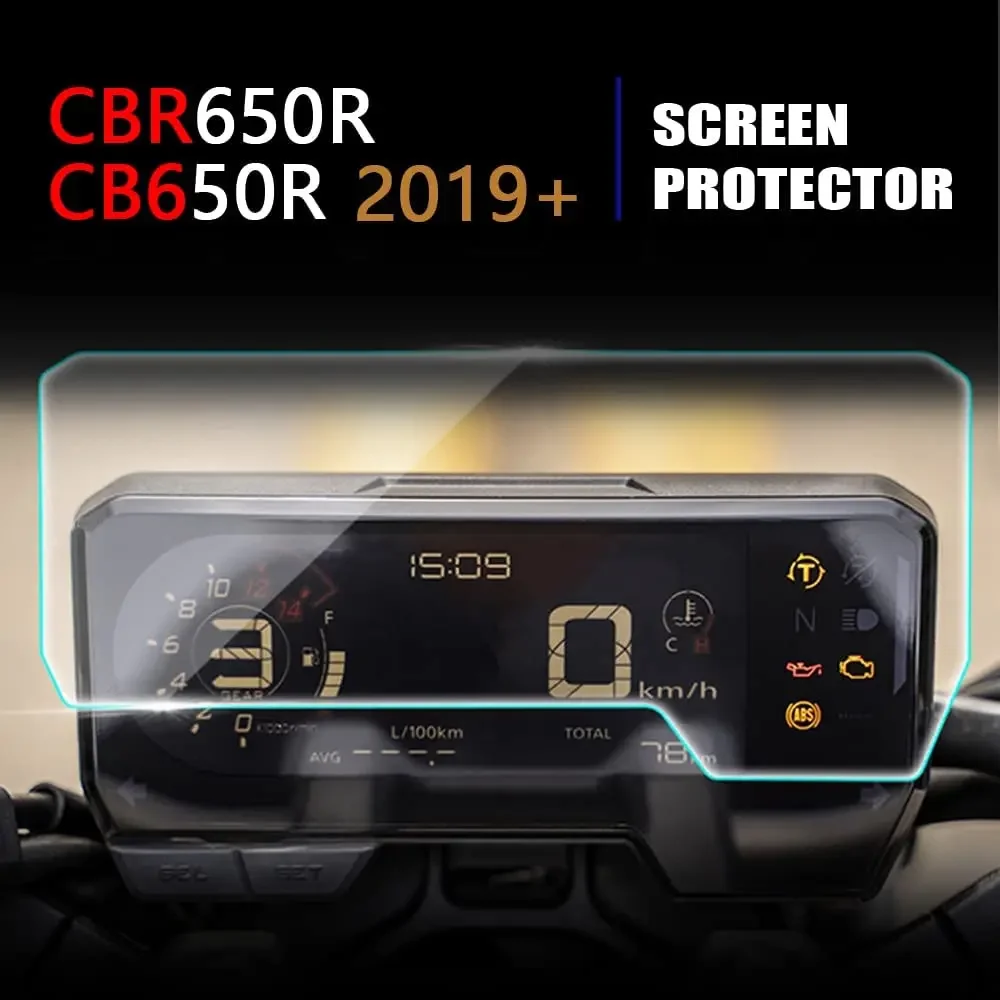 For HONDA CBR650R CB650R CB500F CB500R CB500X Motorcycle Speedometer Guard Scratch Cluster Screen Protection Film Protector