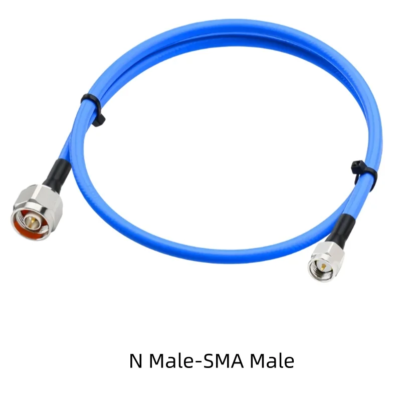 SS402 ultra-flexible high-frequency cable N to SMA male stainless steel connector high-frequency stable phase test SS402 Cable