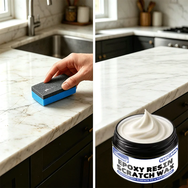Multi-Surface Scratch Repair Polishing Wax 40G Restore Gloss Remove Fine Marks for Epoxy Resin Table Automotive Paintwork