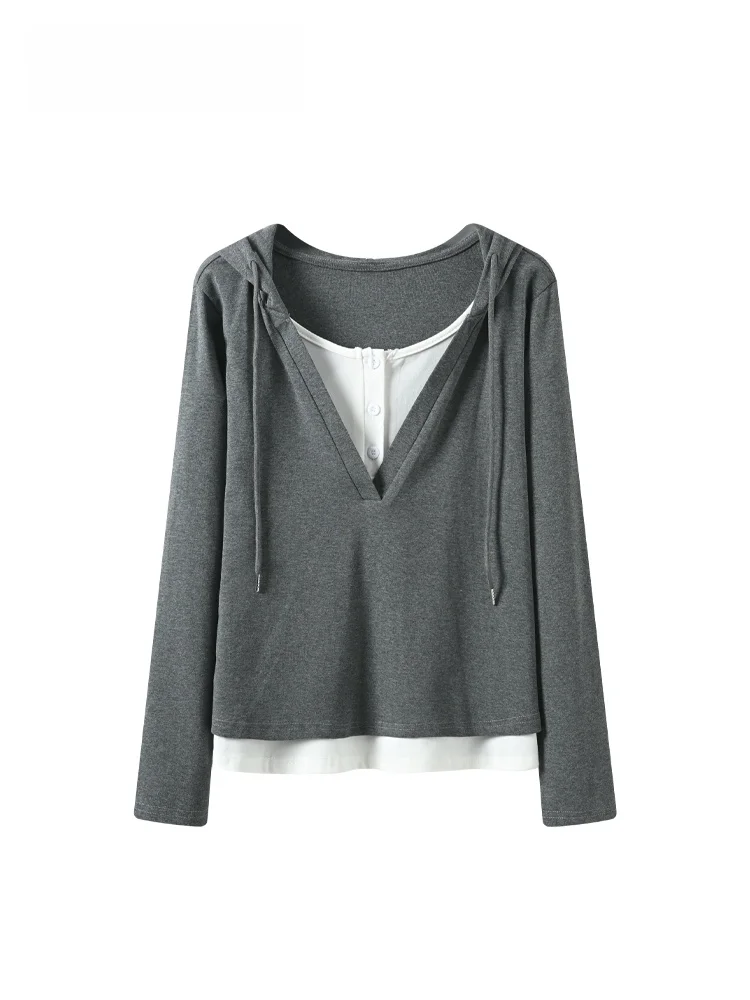 

Faionable plus Size Hoodie Long Sve Women's Sweatirt Spring Slimming Sli Casual Comfortable Polyester Fiber