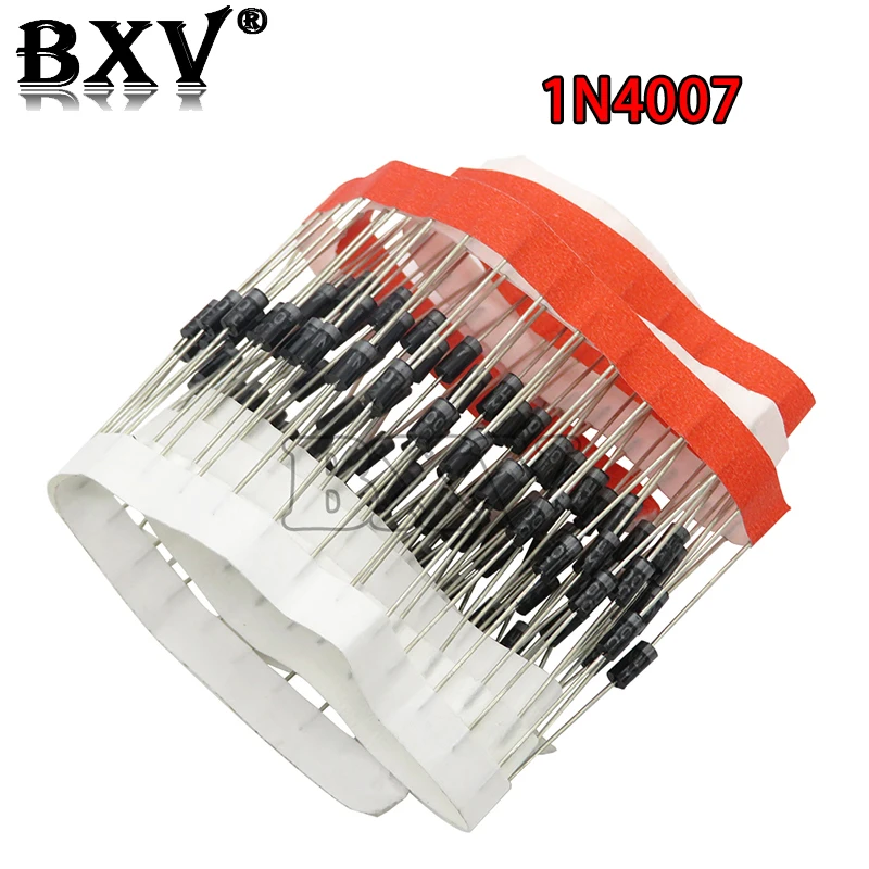 100PCS 1N4007 1N5819 1N4001 UF4007 FR107 FR157 FR207 1N4004 1N4937 HER107 RL207 1N5817 1N5399 1N60 1N914 DO-41 Rectifier Diode