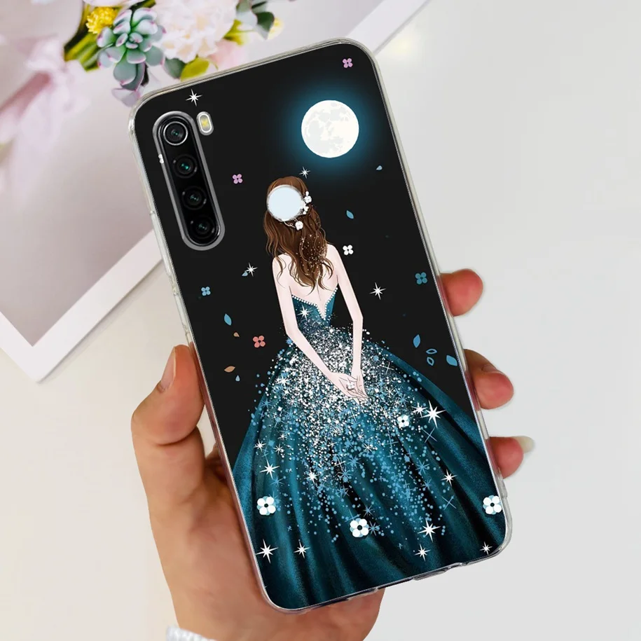 For Xiaomi Redmi Note 8 Case Note 8T Cover New Fashion Butterfly Silicone Soft Funda on Xiaomi Redmi Note 8 Pro Note8 Clear Capa