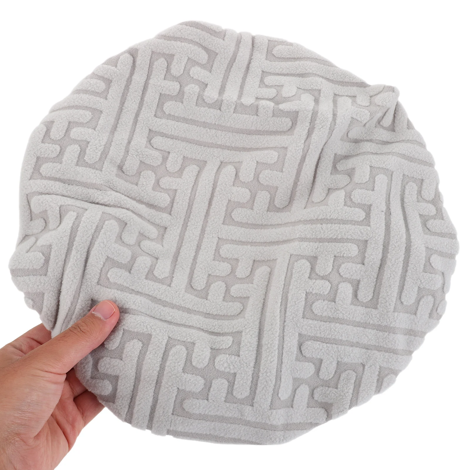 

2Pcs Round Barstool Seat Covers Grey Washable Stretch Elastic Protector Slipcovers Kitchen Dining Room Chair 37-48cm