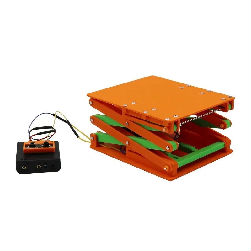 DIY Electric Lifting Platform Homemade Handmade Materials Technology Small Production Small Invention Creative Mechanical Model