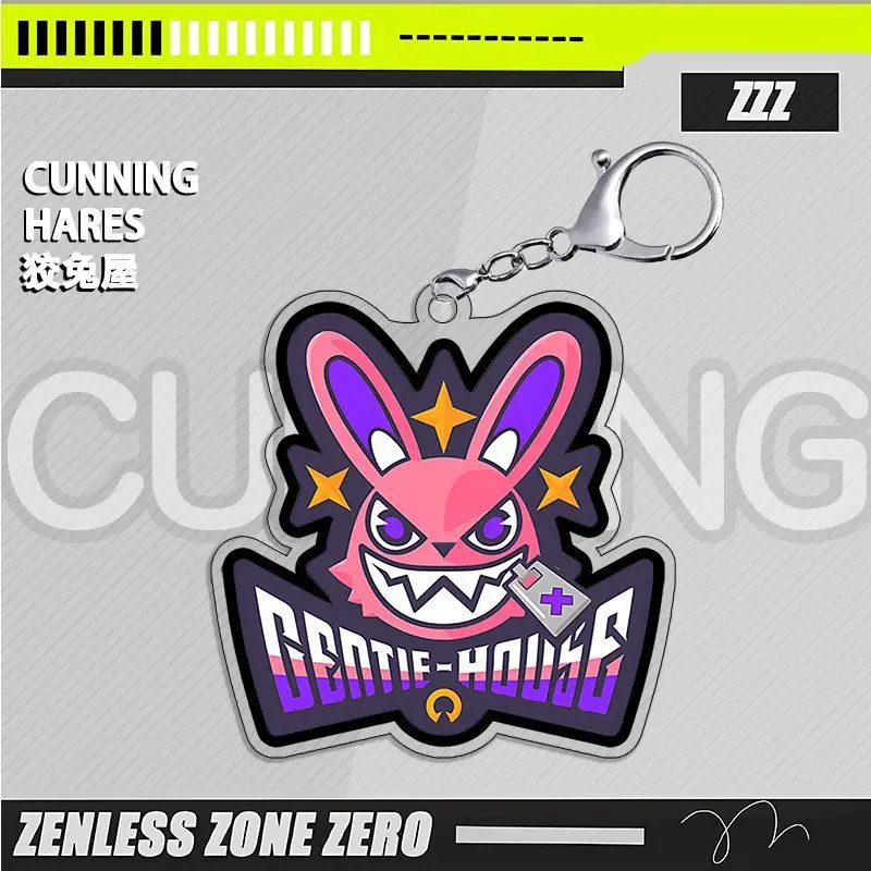 New style Game Zenless Zone Zero Factions Keychain Nicole Demara Billy Kid Von Lycaon Acrylic stand  Model Plate Desk Decor Gift