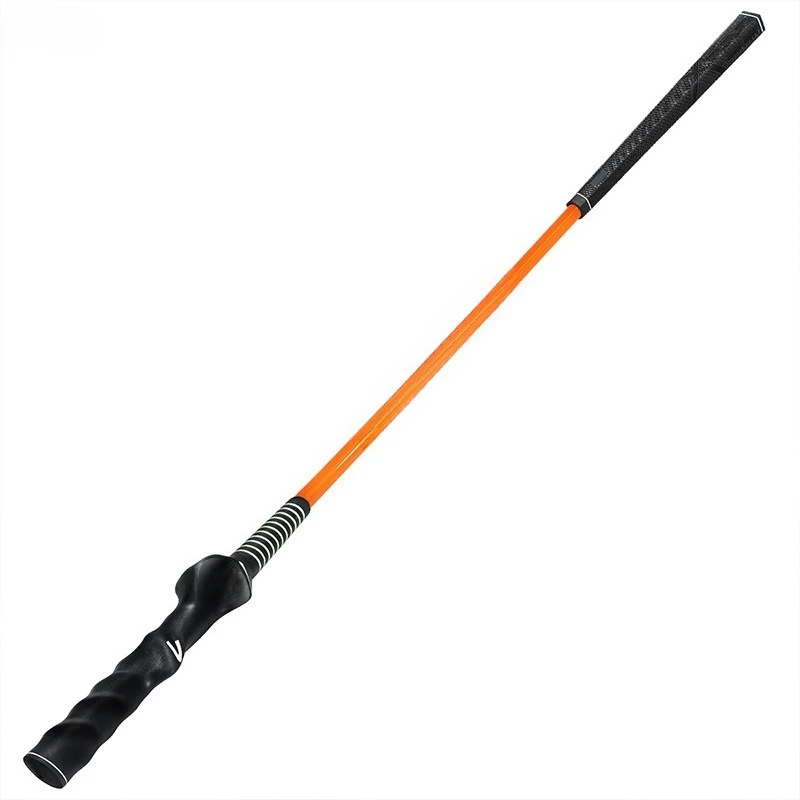 Double Grip Golf Swing Trainer Adult Beginner Golfs Trainer Fiber Bar Portable Golf Training Aids Professional Sport Accessories