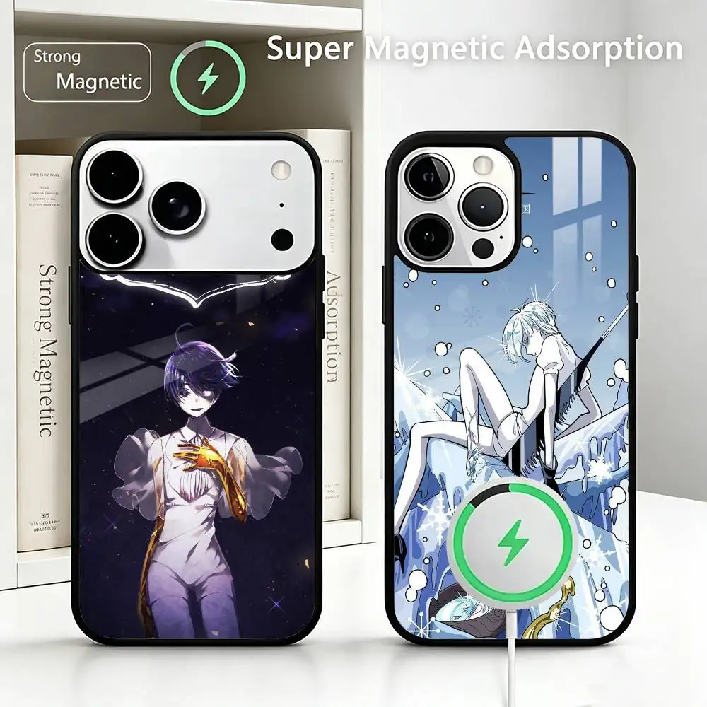 

Land Of The Lustrous Phone Case For IPhone17 16 15 14 13 12 11 Pro Max Plus Wireless Charger Cover Funda