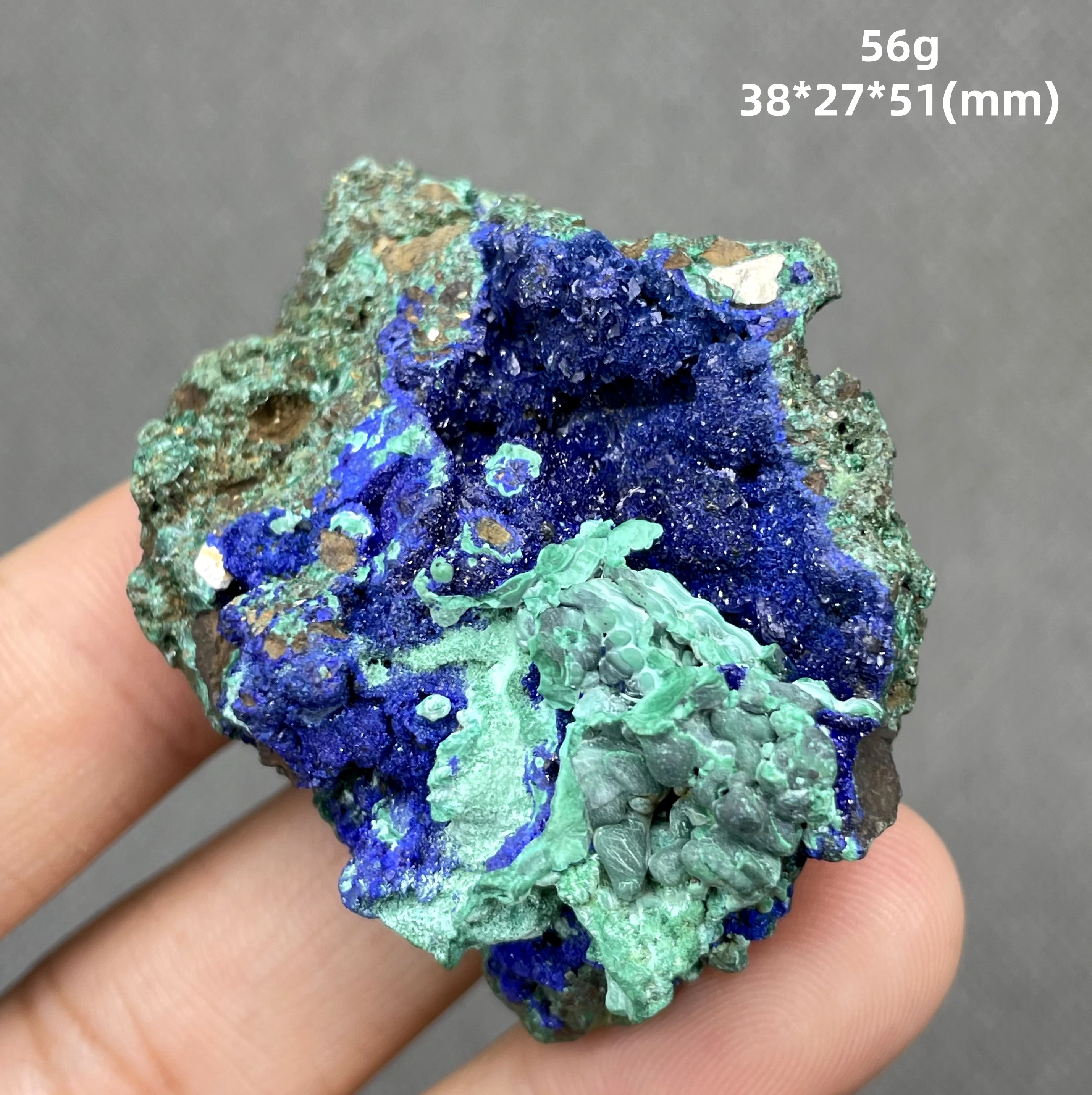 

56 g Natural Single crystal Azurite mineral crystal specimen healing from China (crystals and stones Quartz crystal stones )