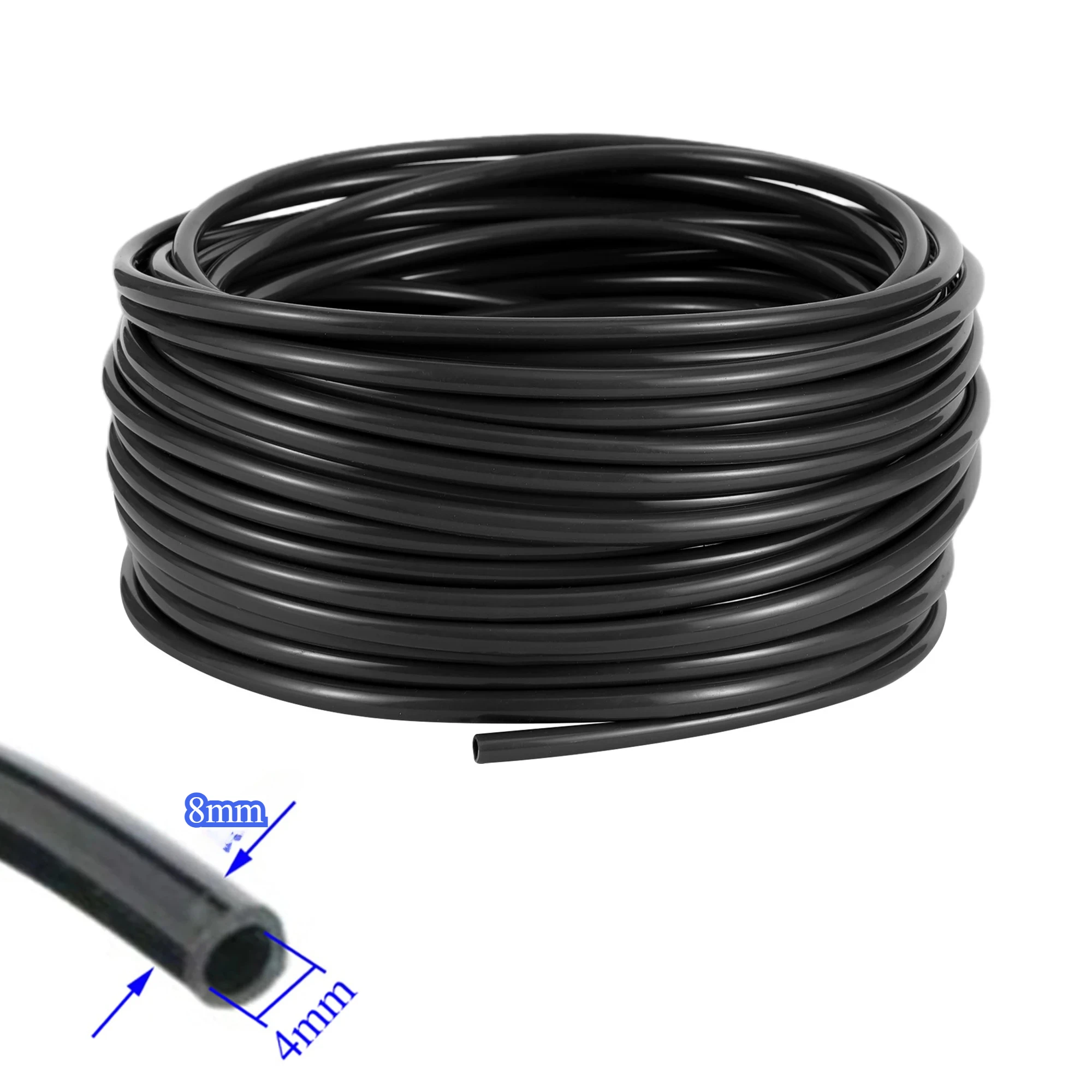 5/10M Gartenwasserschlauch Gartenbewässerung Mikrobewässerung 4/7mm PVC-Rohr Rasen Balkon Gewächshaus Pflanzen Blumen Bewässerungsschlauch