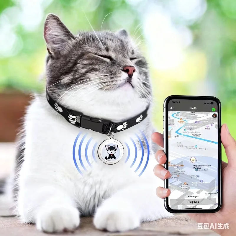 Global Ranging Pet Locator Smart GPS Pet Collar for Cat&Dog Anti-Lost Waterproof IP67 4G Network Tracking Positioning Device