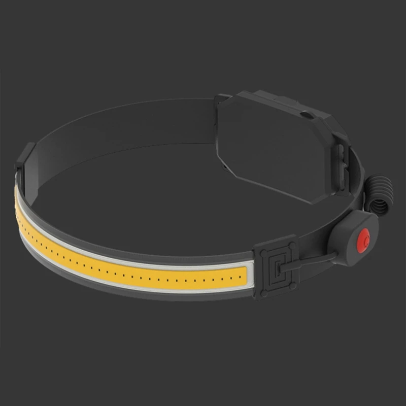 赤いテールライト付きの充電式LEDヘッドライト、230 ° ワイドビームヘッドランプ、ランニングライト、ランナー、キャンプ、ハイキングなど