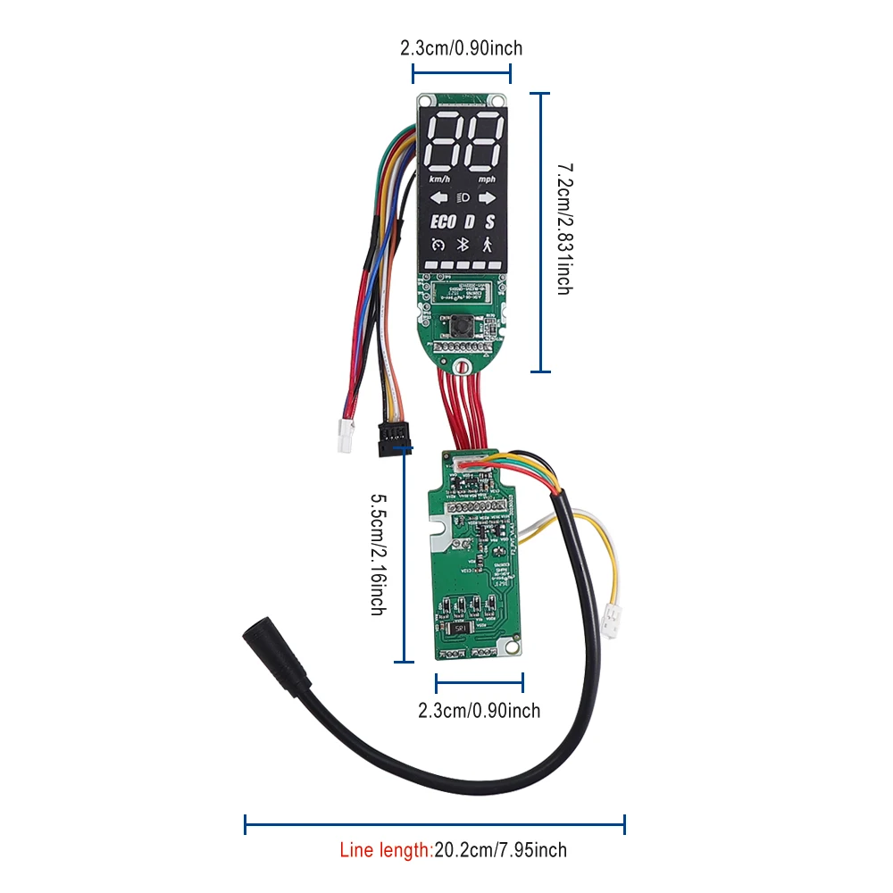 Erhöhte Geschwindigkeit bis zu 45 km/h. Controller für Ninebot F2 / F2 PRO / F2 PLUS Elektroroller. Hauptplatine, Display, Armaturenbrett-Teile. – Detail 20