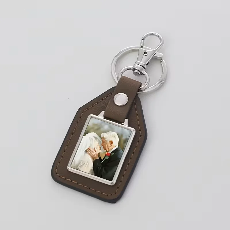 Custom PU Leather Keychains, Personalized Logo/Name/Design Gift