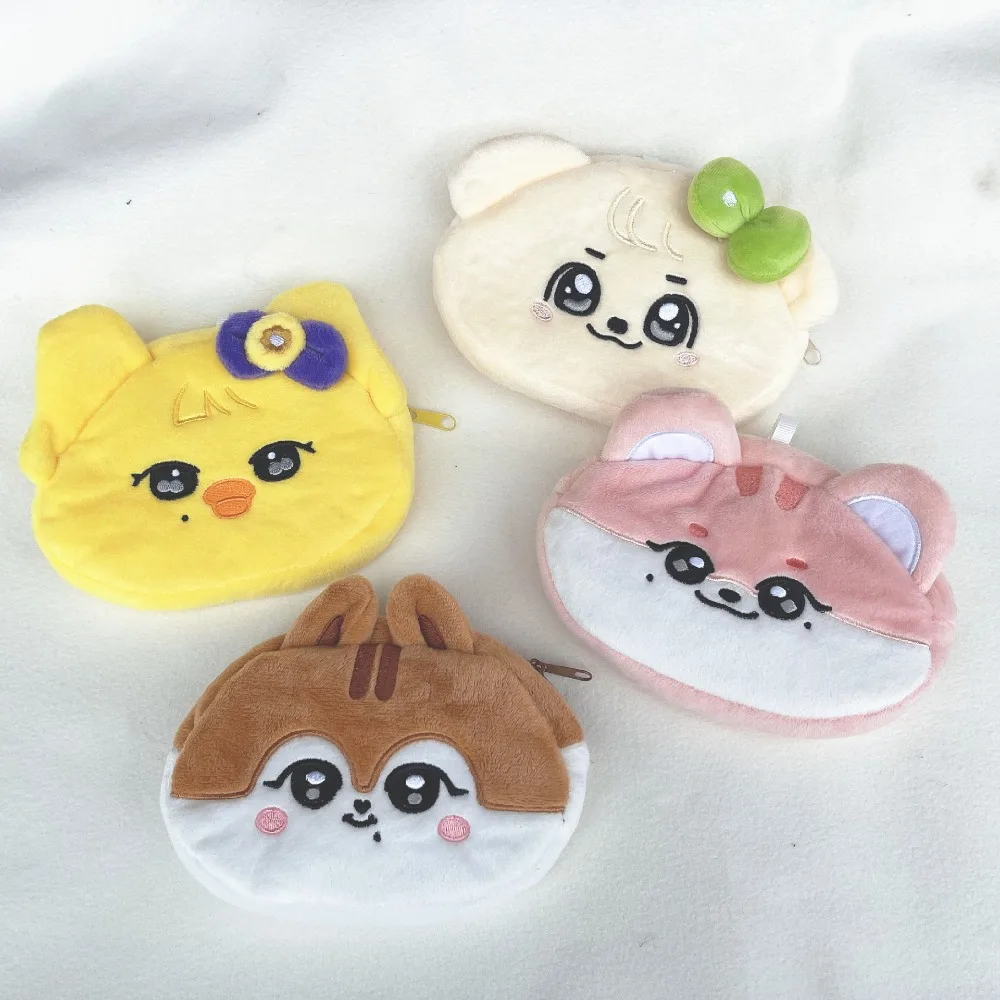 Kpop Ive Minive Park Cartoon Mini Pluche Portemonnee Zhangyuanying Wonyong Yujin Gaeul Liz Rei Leeseo Pouch Cadeau Fans Collectie