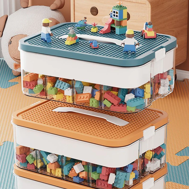 Lego Przechowywanie dla dzieci Klocki do budowania Pudełka do przechowywania Regulowany Lego Organizer Siatka Pojemnik na zabawki dla dzieci Organizer do przechowywania Pudełko